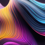Imagem de ondulações coloridas