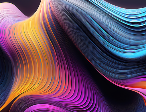 Imagem de ondulações coloridas
