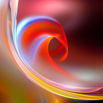 Imagem colorida em camadas